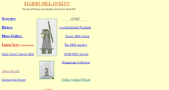 Desktop Screenshot of ockleywindmill.co.uk